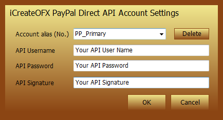PayPal Direct OFX and QIF Converter